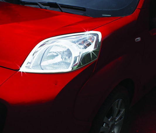Covers for lights (2 pcs., Stainless steel.) for Citroen Nemo - image 1