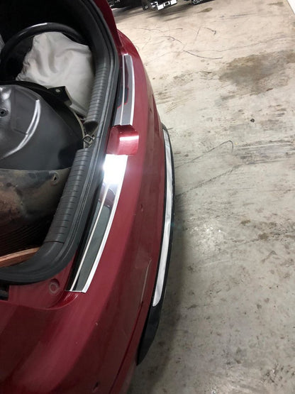 Rear bumper protectors Carmos (Active, 2 pcs, stainless steel) for Hyundai I-20 2014-2020 - image 6