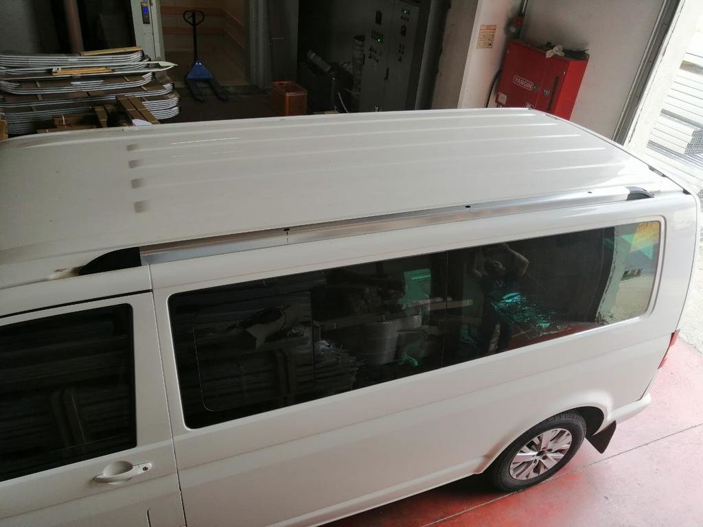 Integrated roof rails (chrome) for Volkswagen T6 - image 7