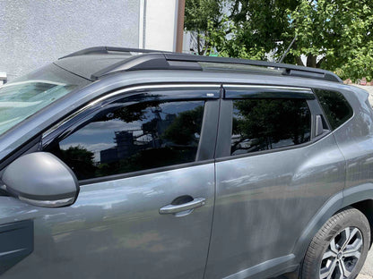 Window Deflectors with Chrome Trim Niken Luxury (4 pcs) for Dacia Duster 2024- - image 5