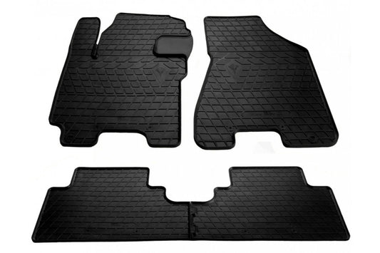 Rubber mats (4 pcs, Stingray Premium) for Kia Sportage 2004-2010 - Reelken Auto