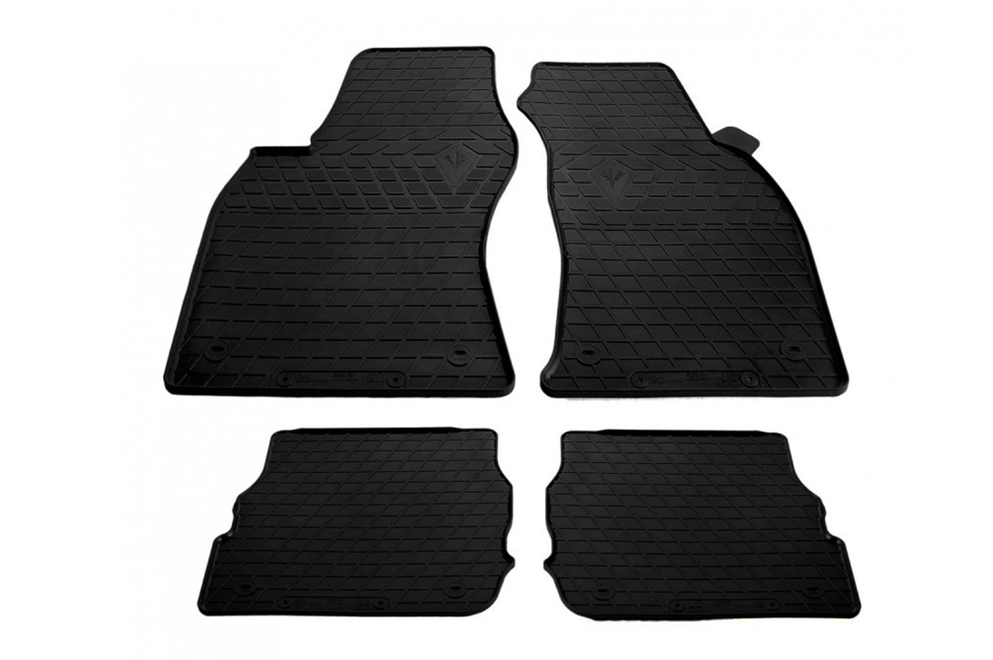 Rubber Floor Mats (4 pcs, Stingray Premium) for Audi A6 C5 1997-2001 - image 1