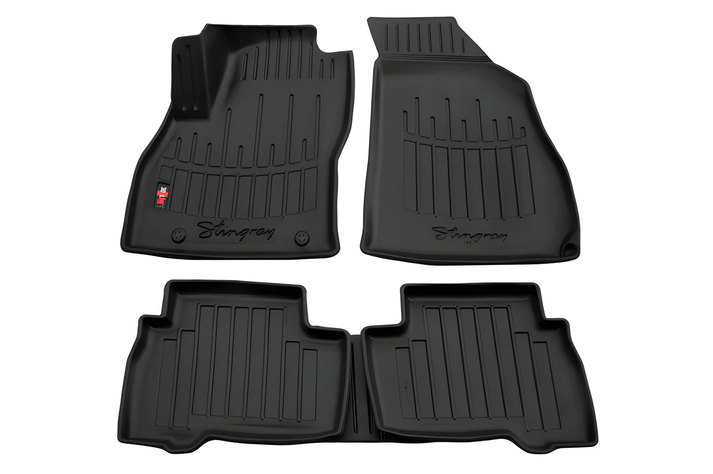 Stingray 3D Rubber Floor Mats (5 pcs, Polyurethane) for Peugeot Bipper 2008-2017 - image 1