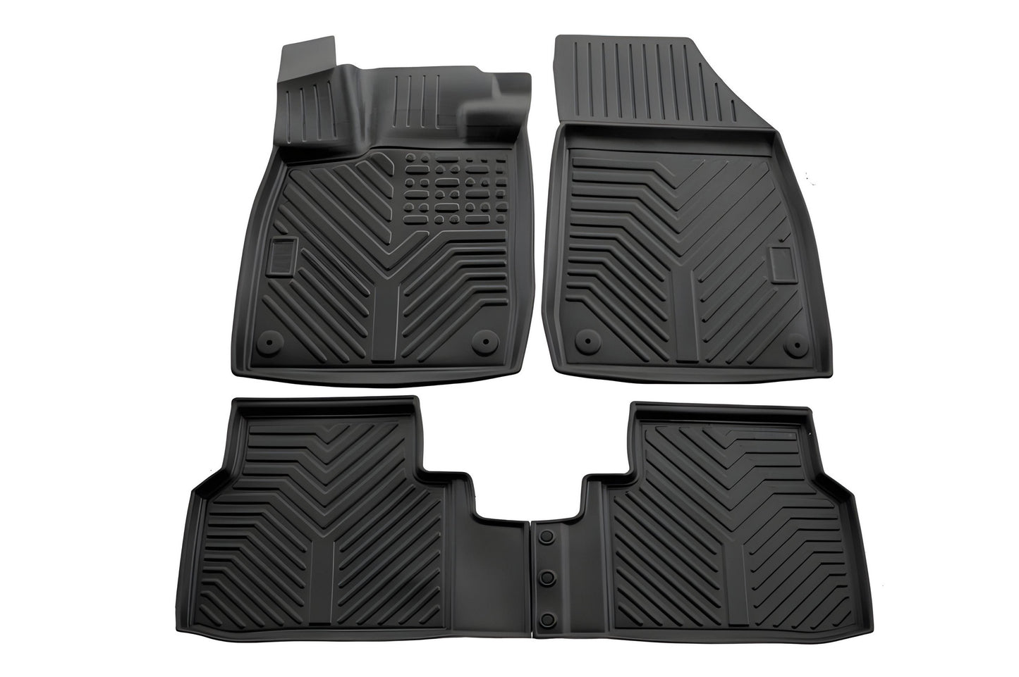 Rubber Floor Mats Stingray 3D (4 pcs) (crozz) for Volkswagen ID.4 2020- - image 1