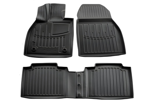 Stingray 3D Rubber Floor Mats (4 pcs, Polyurethane) for Toyota bZ4X 2022- - image 1