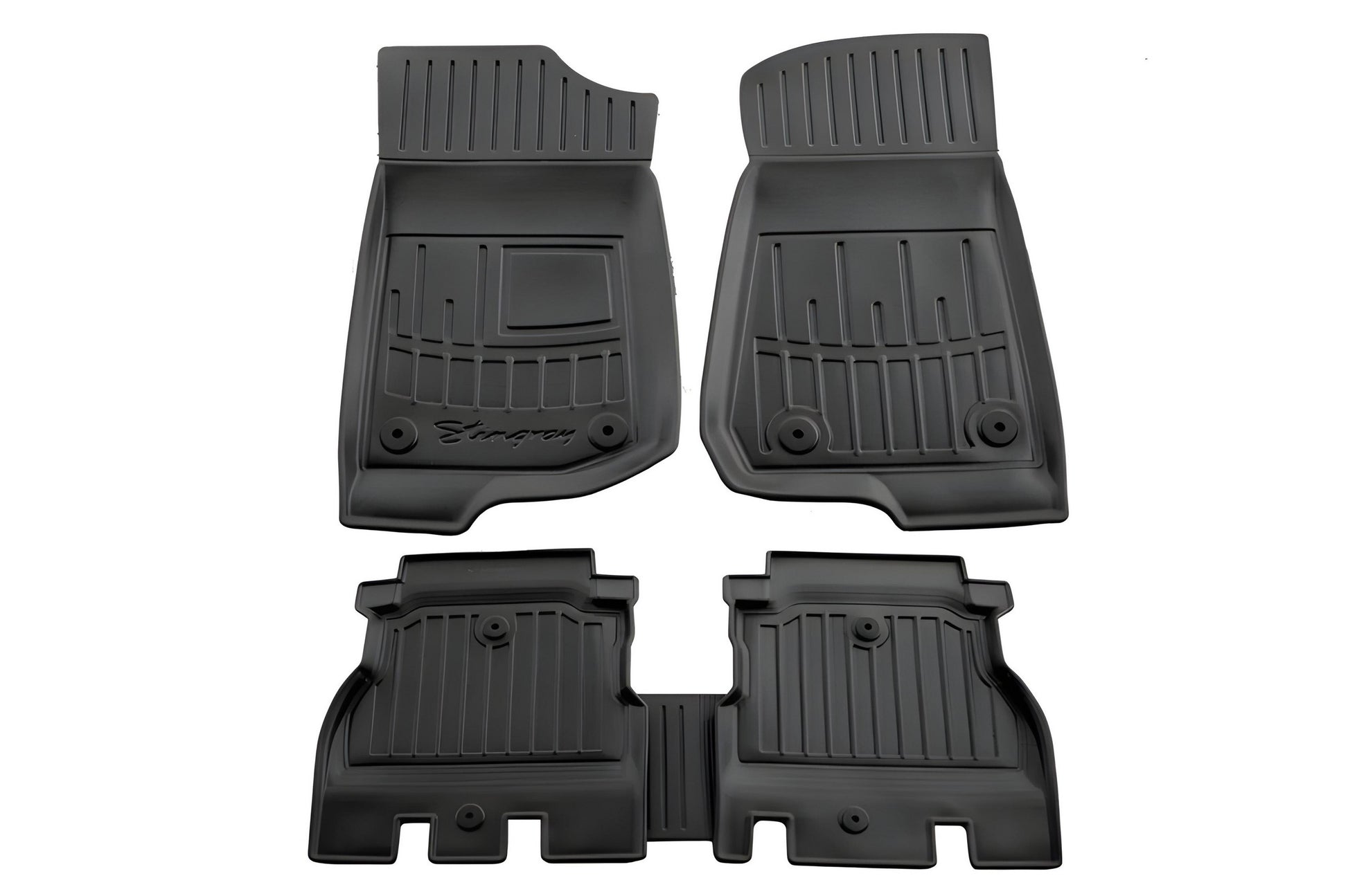 Stingray 3D Floor Mats (5D, 5 pcs, Polyurethane) for Jeep Wrangler 2018- - image 1
