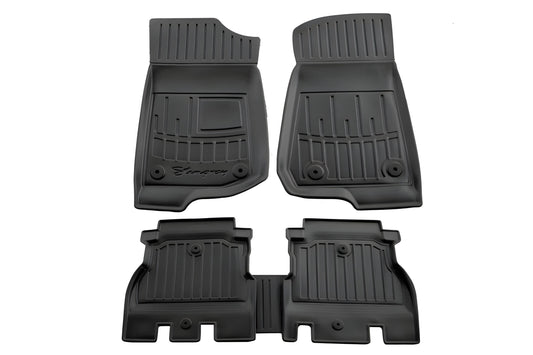 Stingray 3D Floor Mats (5D, 5 pcs, Polyurethane) for Jeep Wrangler 2018- - image 1