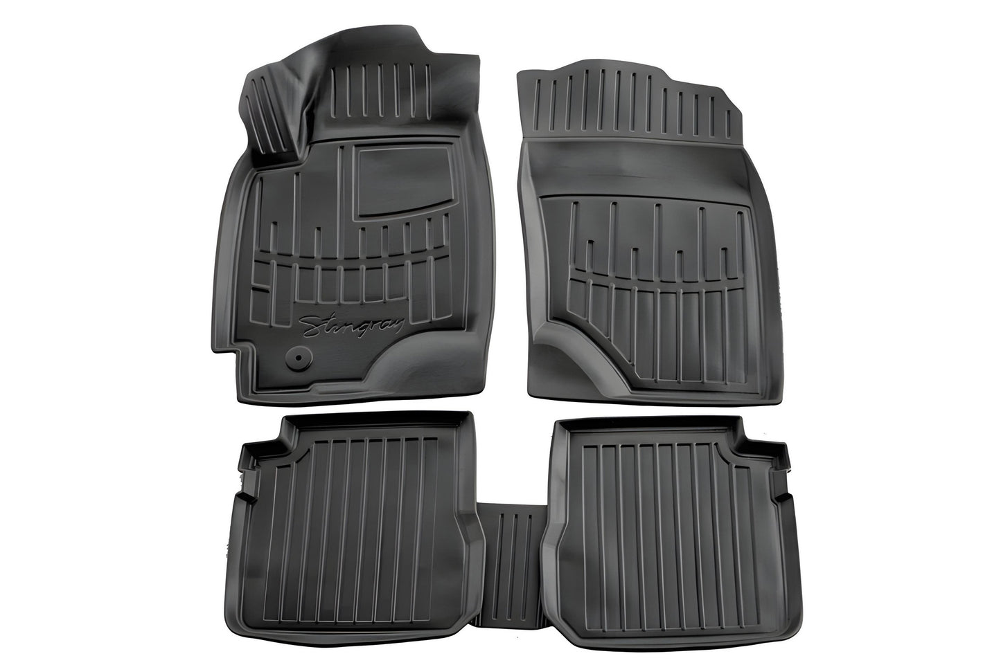 Stingray 3D Rubber Floor Mats (2003-2006, 5 pcs, Polyurethane) for Mitsubishi Outlander 2001-2006 - image 1