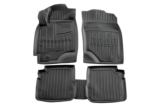 Stingray 3D Rubber Floor Mats (2003-2006, 5 pcs, Polyurethane) for Mitsubishi Outlander 2001-2006 - image 1