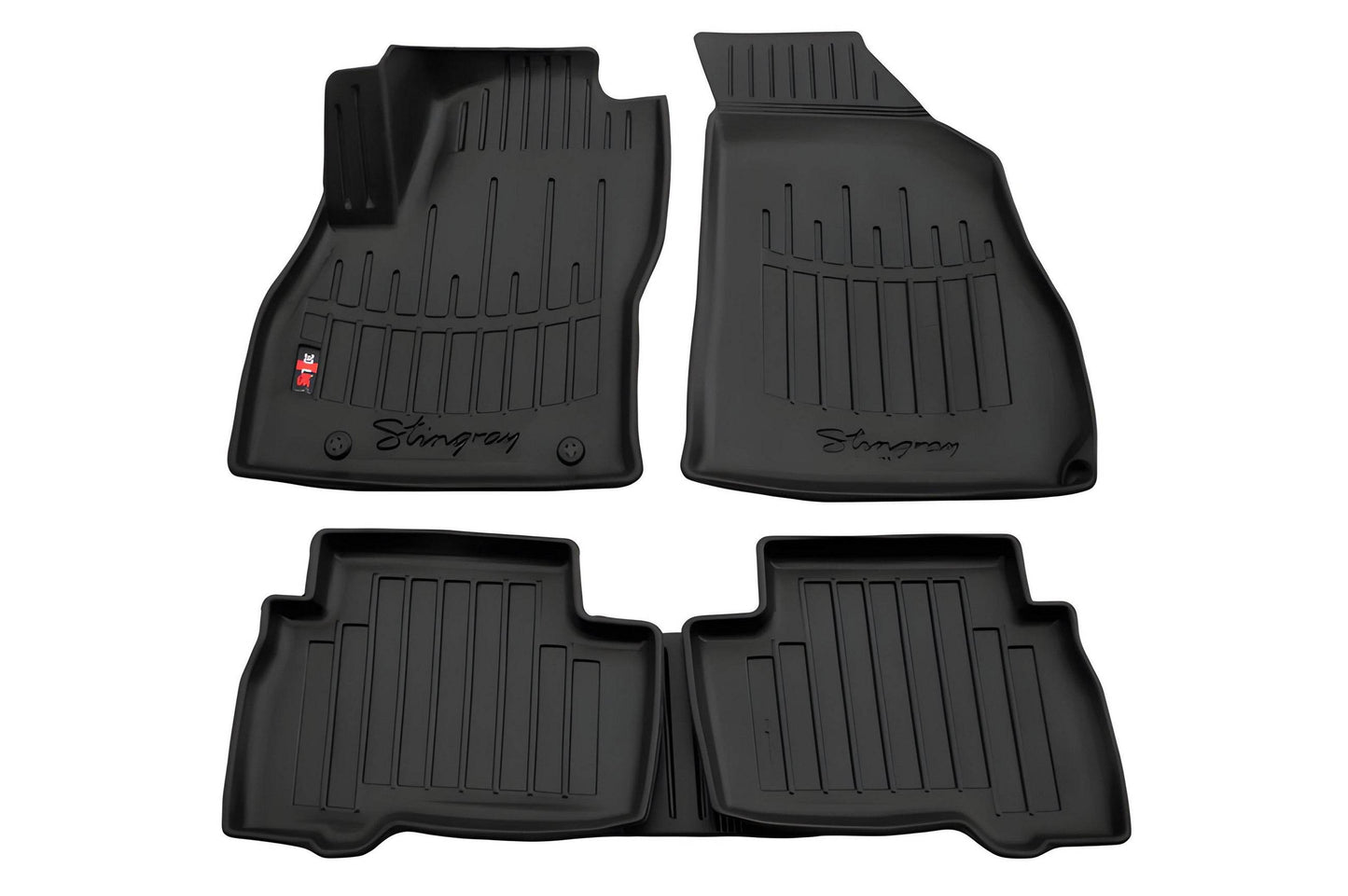 Stingray 3D mats (5 pcs, polyurethane) for Citroen Nemo - Reelken Auto