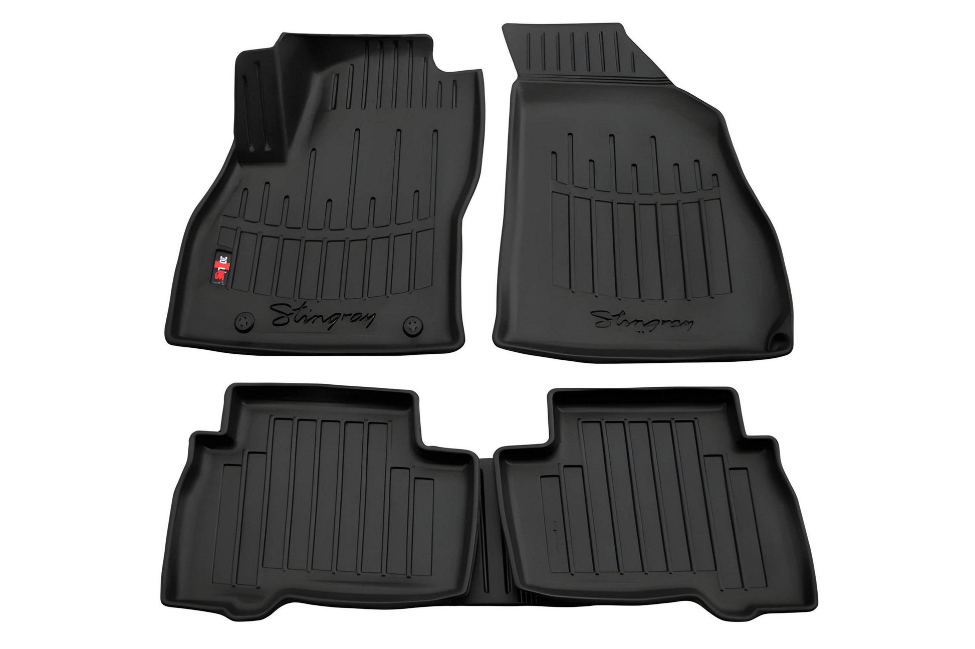 Stingray 3D mats (5 pcs, polyurethane) for Citroen Nemo - Reelken Auto