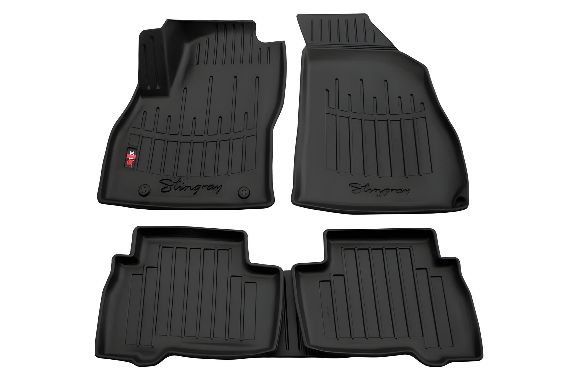 Stingray 3D Rubber Floor Mats (5 pcs, Polyurethane) for Fiat Fiorino/Qubo 2008-2024 - image 1