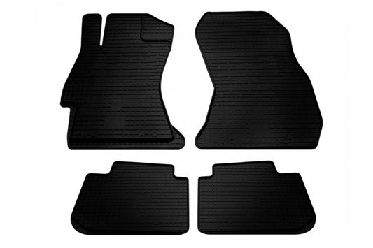 Rubber mats (4 pcs, Stingray Premium) for Lada Priora - Reelken Auto
