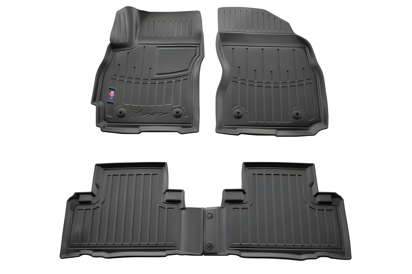 Stingray 3D Rubber Floor Mats (2010+, EU, 4 pcs, Polyurethane) for Mazda 5 2010-2018 - image 1