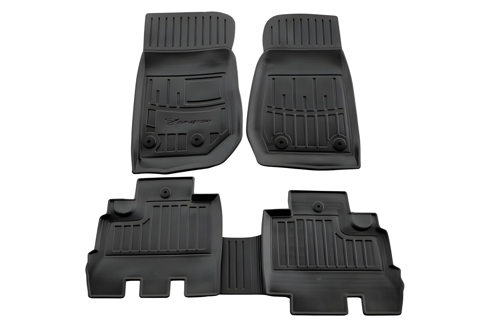 Stingray 3D Floor Mats (5D, 5 pcs, Polyurethane) for Jeep Wrangler 2007-2017 - image 1