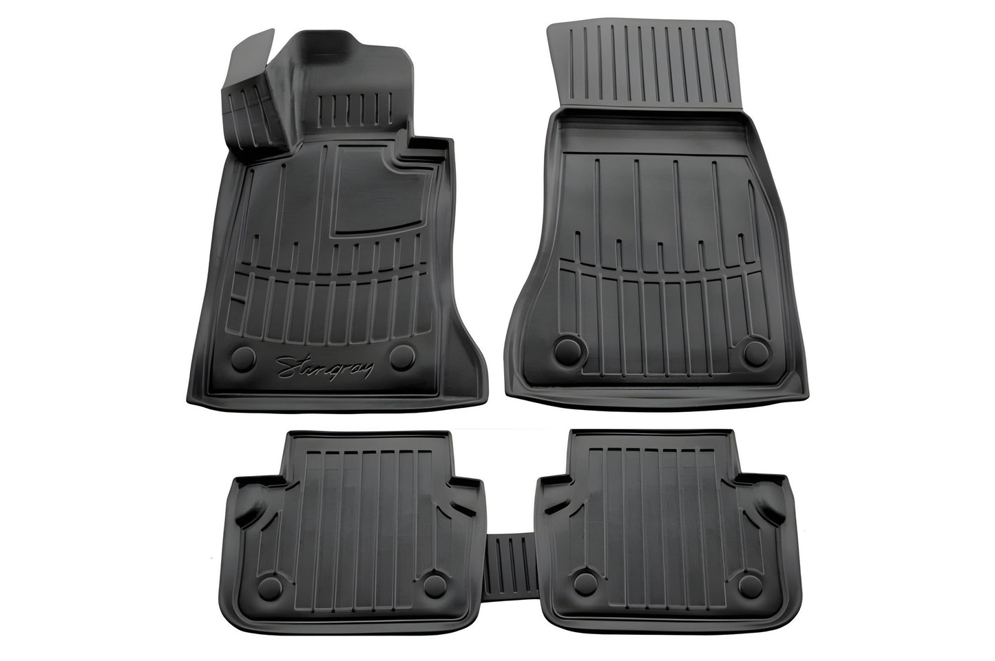 Stingray 3D Rubber Floor Mats (5 pcs, Polyurethane) for BMW 5 Series G30/G31 2017-2023 - image 1