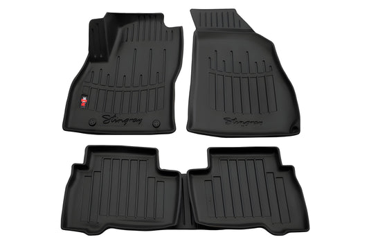 Stingray 3D Rubber Floor Mats (5 pcs, Polyurethane) for Fiat Fiorino/Qubo 2008-2024 - image 1