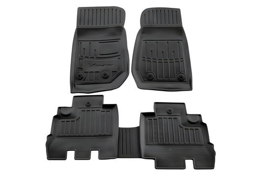 Stingray 3D Floor Mats (5D, 5 pcs, Polyurethane) for Jeep Wrangler 2007-2017 - image 1