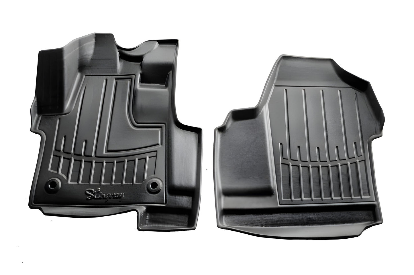 Stingray 3D Rubber Floor Mats (1+2, 2 pcs) for Fiat Scudo 2022- - image 1