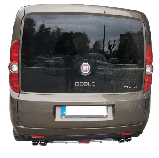 Rear bumper cover (primed for painting) for Fiat Doblo II 2010-2022 - image 1