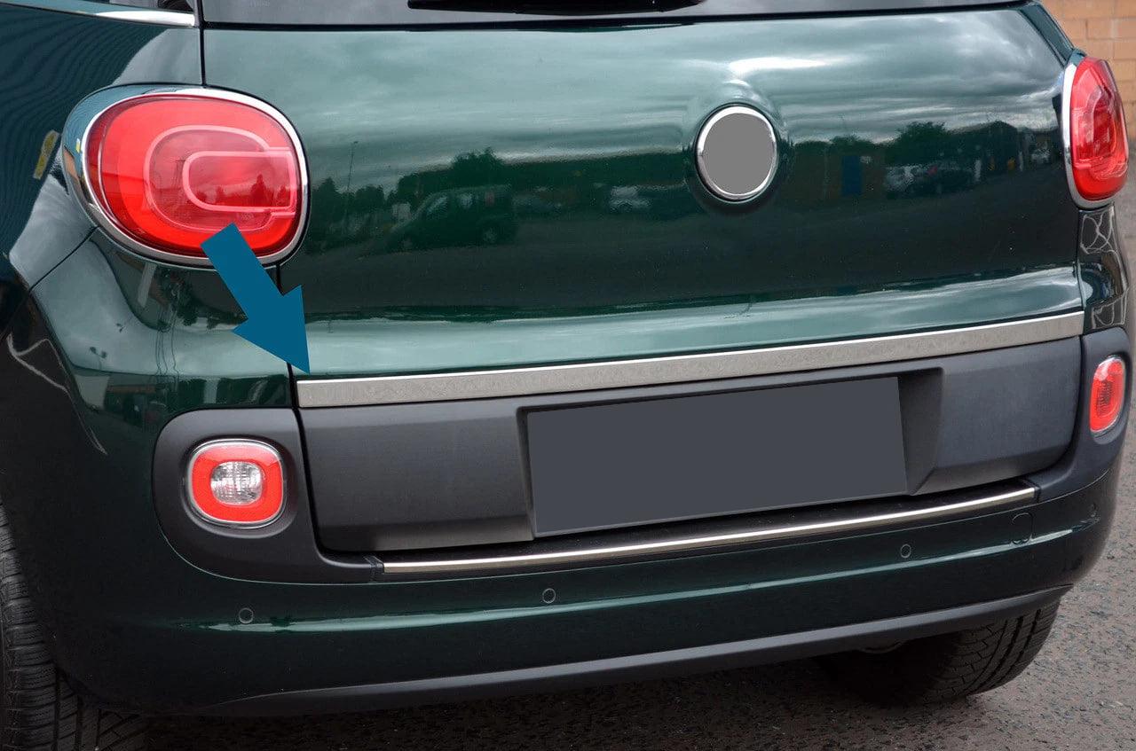 Trim above license plate (for 500L, stainless steel) for Fiat 500/500L 2013-2022 - image 1