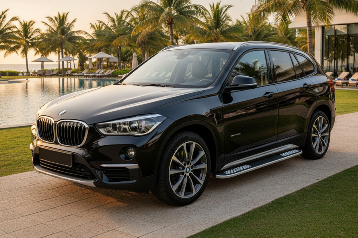 Side Steps Tayga V2 (2 pcs, Aluminum) for BMW X1 F-48 2015-2022 - image 1