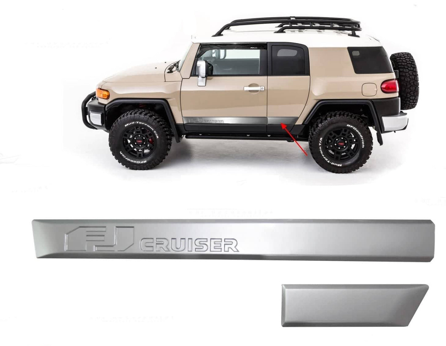 Set of Door Moldings for Toyota FJ Cruiser 2006-2022 - image 1