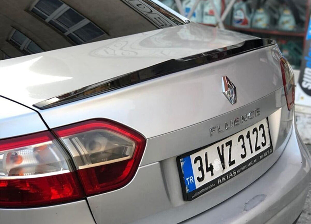 Lip Spoiler (Sunplex, black) (125.4cm x 7.2cm) for Renault Fluence 2009-2016 - image 6