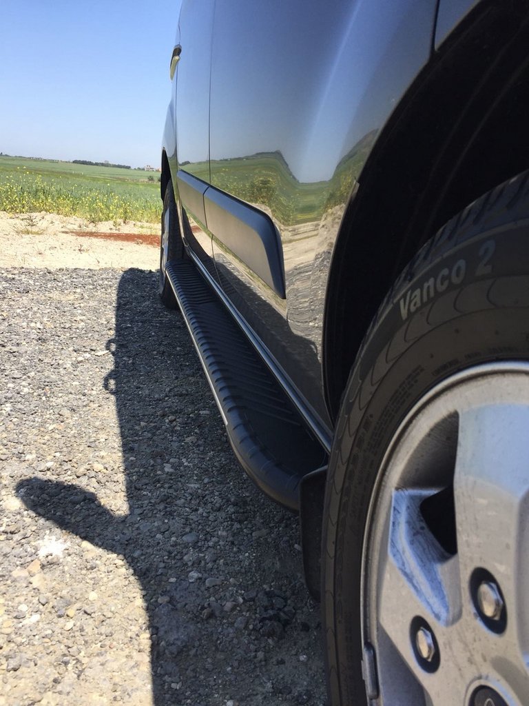 Lateral platforms Bosphorus Grey (2 pieces, aluminum) for Ford Custom 2013-2022 - image 5