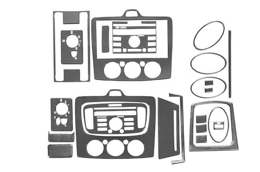 Dashboard Trim Covers AC (Maxi-Set, Carbon) for Ford Focus II 2005-2008 - image 1