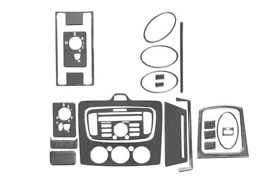 Dashboard Trim Covers AC (Maxi-Set, Carbon) for Ford Focus II 2008-2011 - image 1