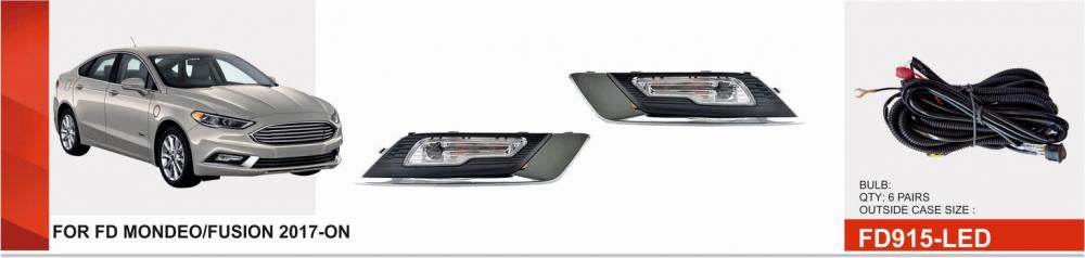 Fog lights (2017+, LED) for Ford Fusion 2012-2020 - Reelken Auto