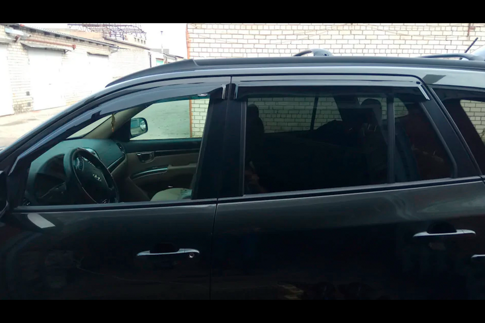 Window Deflectors (4 pcs, HIC) for Hyundai Santa Fe 2 2006-2012 - image 12