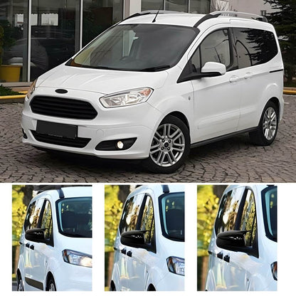 Covers for mirrors BMW-style (2018↗, 2 pcs) for Ford Courier 2014-2023 - Reelken Auto