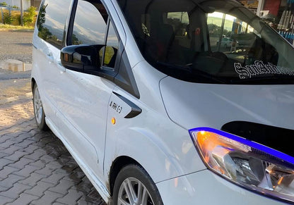 Covers for mirrors BMW-style (2018↗, 2 pcs) for Ford Courier 2014-2023 - Reelken Auto