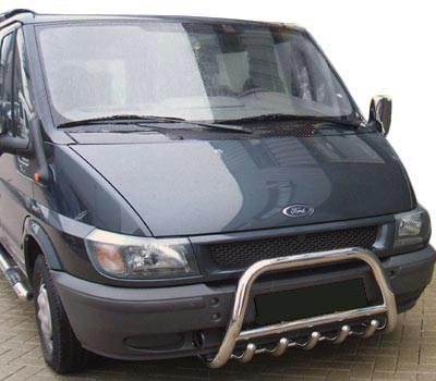 Kengurâtnik WT003 (2000-2006, stainless steel.) for Ford Transit 2000-2014 - Reelken Auto