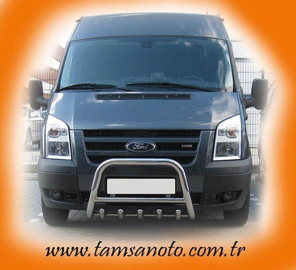 Kengurâtnik WT003 (2006-2014, stainless.) for Ford Transit 2000-2014 - Reelken Auto