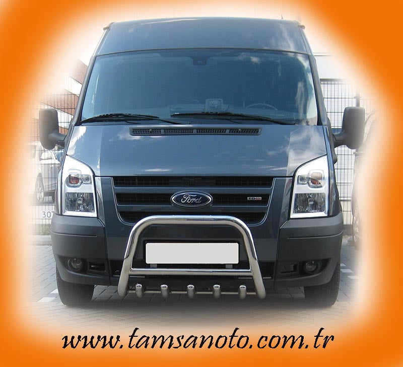 Bull Bar WT003 (2006-2014, Stainless Steel) for Ford Transit 2000-2014 - image 5