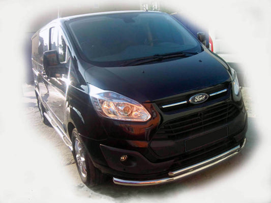 Front protection ST014 (stainless) for Ford Custom 2013-2022 - image 1