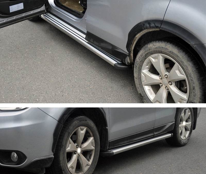 Side sills Original (2 pcs, aluminum) for Subaru Forester 2013-2018 - Reelken Auto