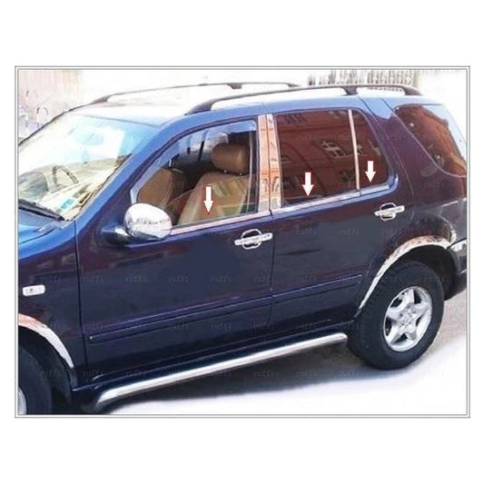 The outer edging of the glass (4 pieces, stainless steel) for Mercedes ML W163 - image 1