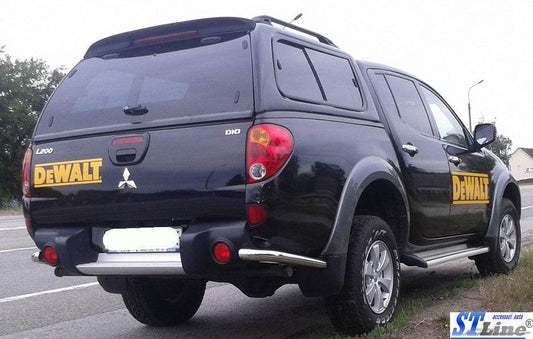Rear corners AK003 (2 PCs, stainless steel) for Mitsubishi L200 2006-2015 - Reelken Auto