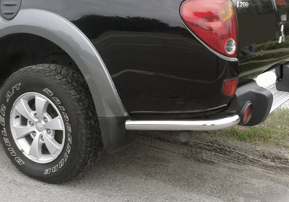 Rear Corner Bars AK003 (2 pcs, stainless steel) for Mitsubishi L200 2006-2015 - image 1