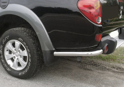 Rear Corner Bars AK003 (2 pcs, stainless steel) for Mitsubishi L200 2006-2015 - image 1