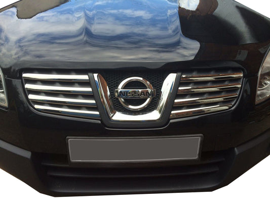 Scuff grille (8 pieces, stainless steel.) for Nissan Qashqai 2007-2010 - image 1