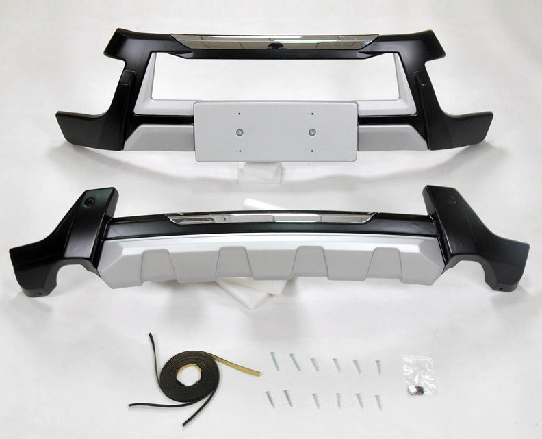 Front and Rear Bumper Extensions (2 pcs) for Isuzu MU-X 2013- - image 1