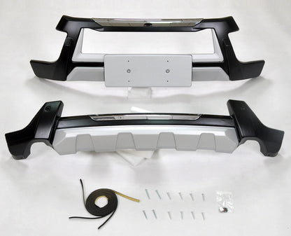 Front and Rear Bumper Extensions (2 pcs) for Isuzu MU-X 2013- - image 1