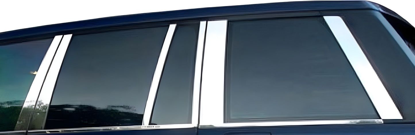 Stainless Steel Door Pillar Trim (14 pcs) for Range Rover III L322 2002-2012 - image 3