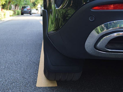 Premium Mud Flaps (painted fender flares, model with side steps, 4 pcs) for Mercedes GLE W167 2018- - image 5