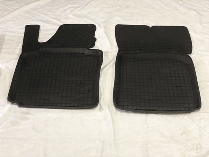 Rubber floor mats with edge (2 pcs, Polytep) for Volkswagen Caddy 2004-2010 - image 3